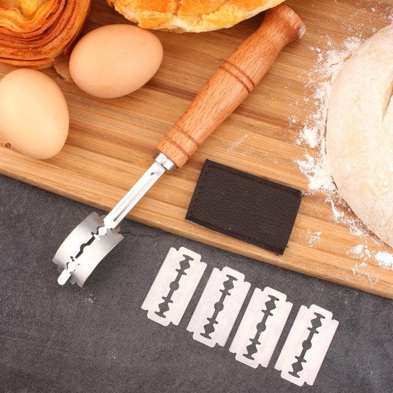 Dough Scraper Curved - عجينة الخبز المعجنات القاطع مع 5