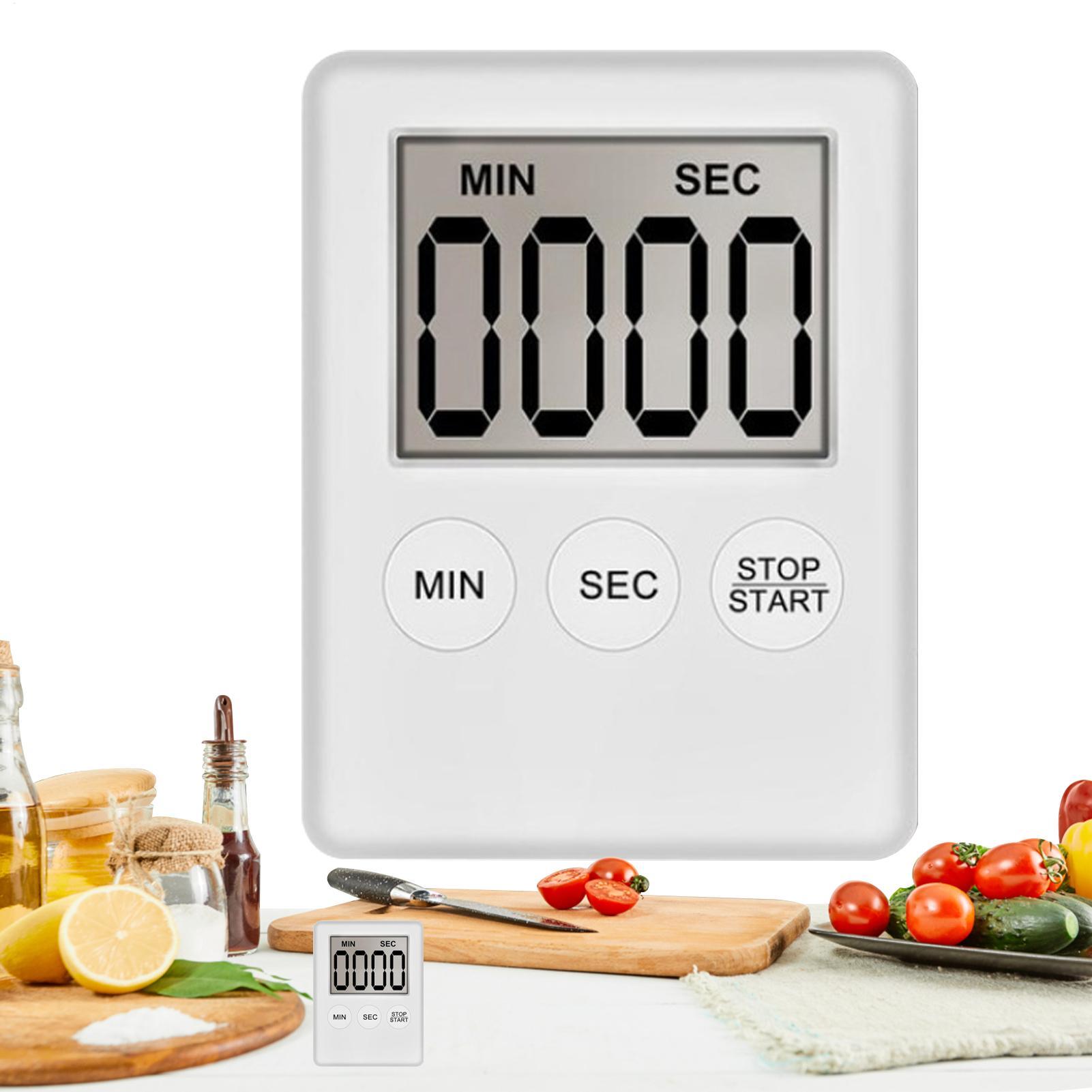 Baking Kitchen Hourly - مؤقت مطبخ مغناطيسي رقمي بشاشة LED