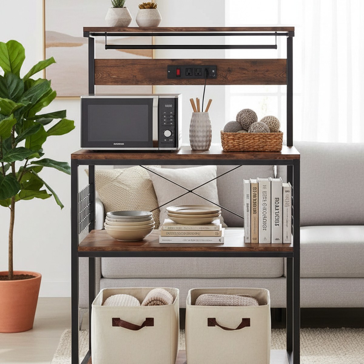 Kitchen Baker - رف مطبخ بطول 31.5 بوصة مع