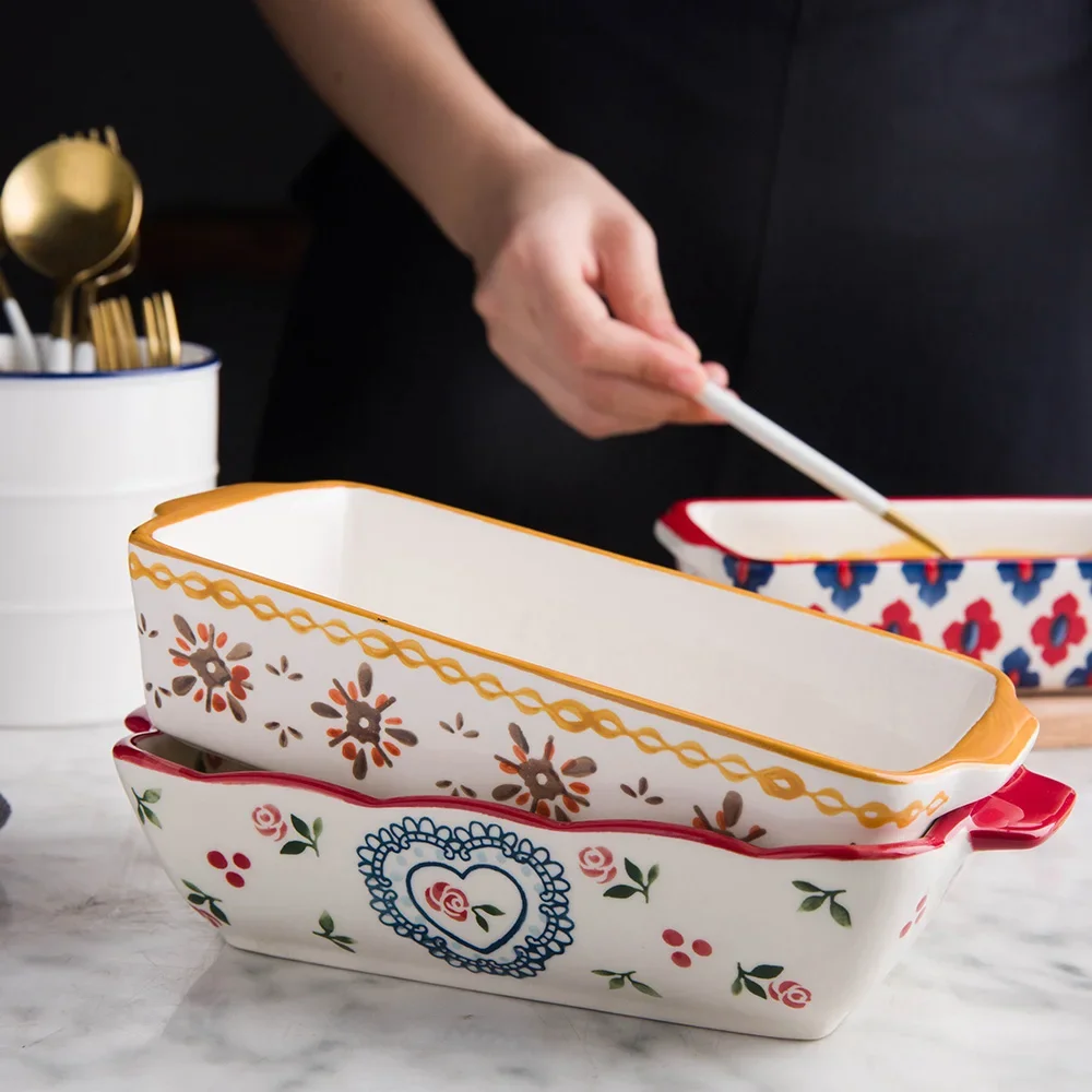 Kitchen Baking Dishes - طبق خبز سيراميك تحميص لازانيا عموم