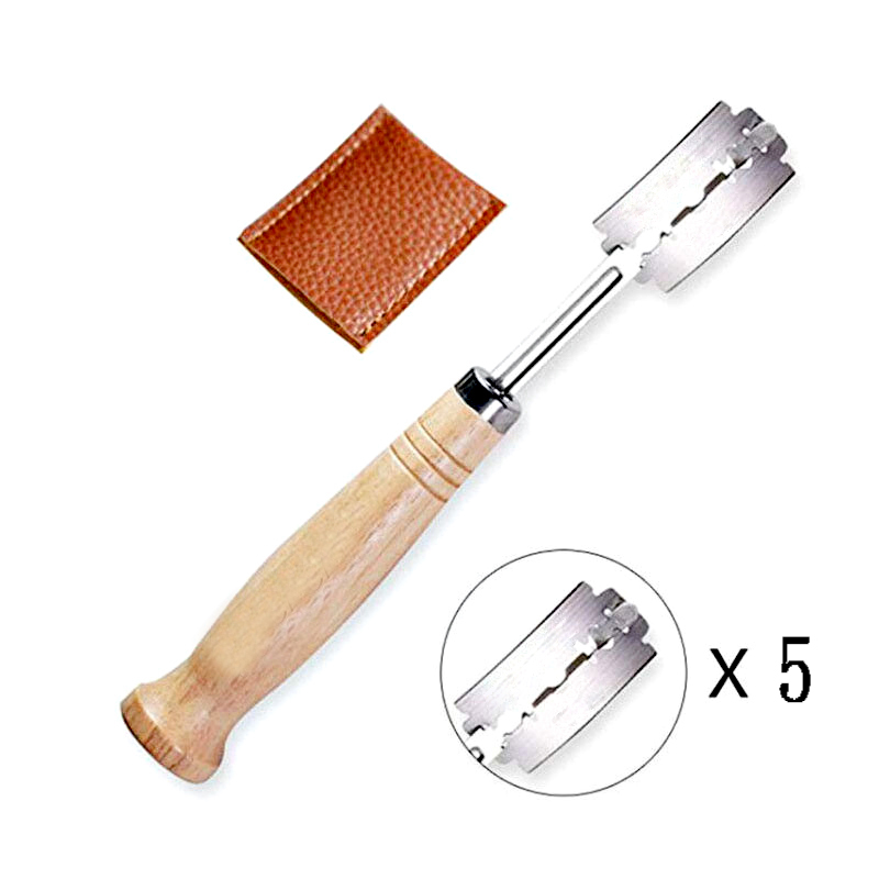 Dough Scraper Curved - البلاستيك/الخشب الخبز عرجاء أدوات مخبز مكشطة