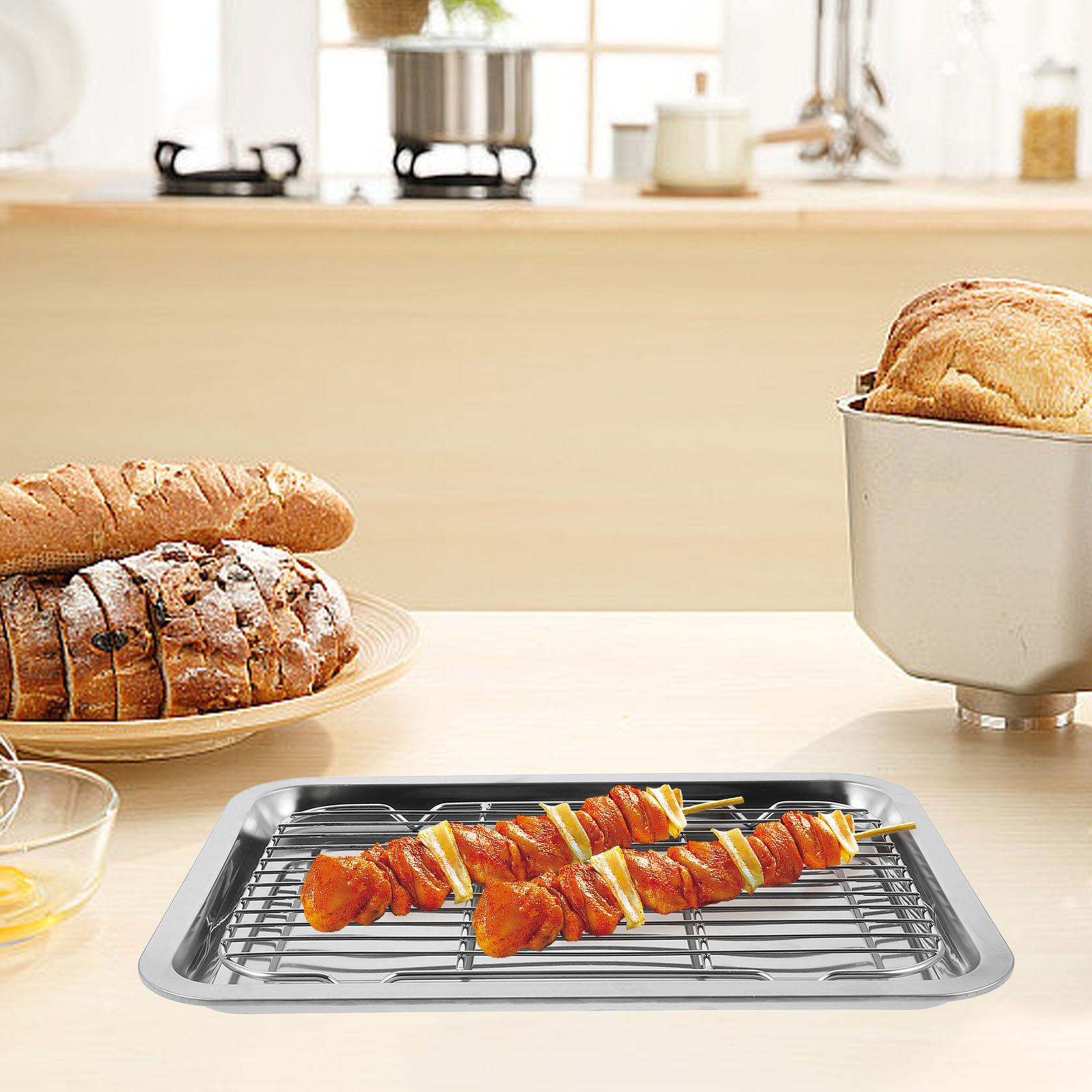 Cooling Rack Wire - مجموعة واحدة من رفوف الخبز السلكية