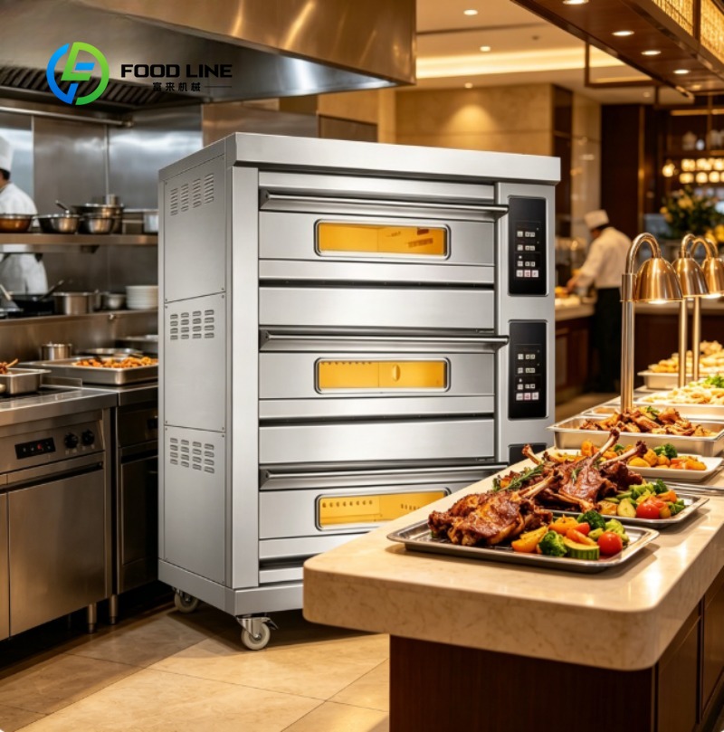 Commercial Kitchen Baking Equipment - فرن تجاري من الفولاذ المقاوم للصدأ،
