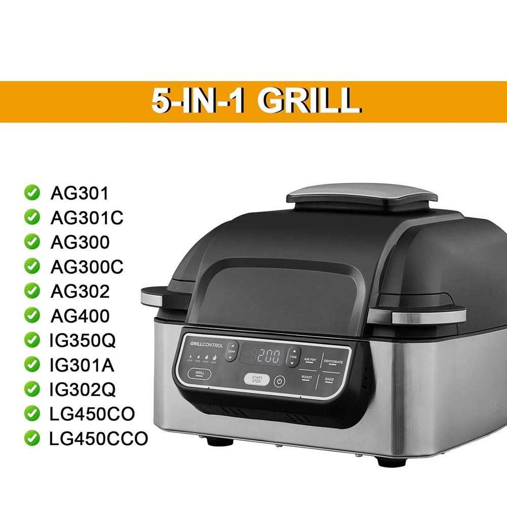 Ninja Air Fryer Af300 - M02K-واقي من الفولاذ المقاوم للصدأ وشبكة