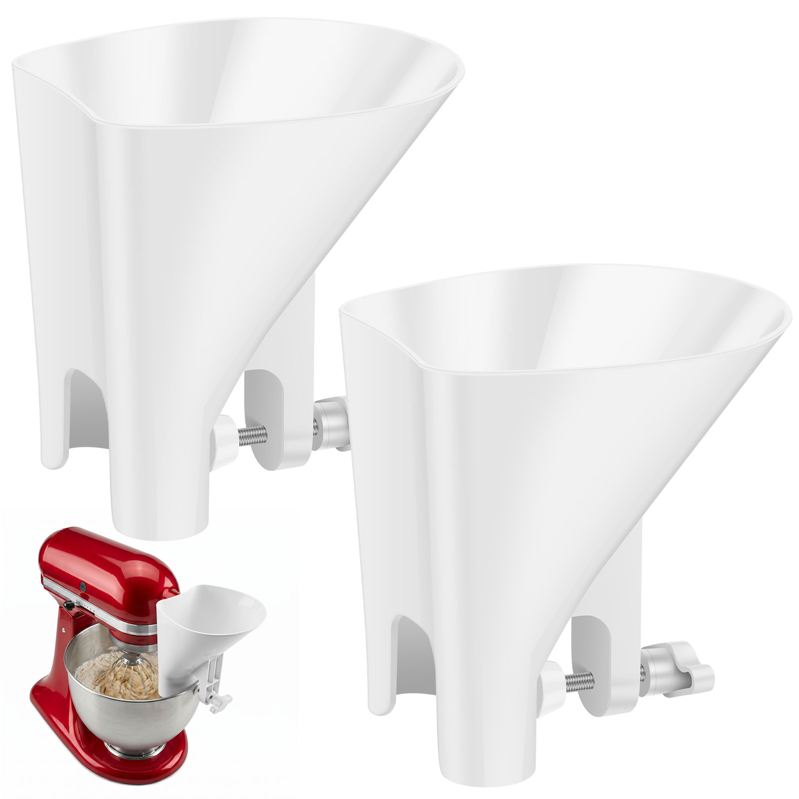 Kitchen Baking Mixer - قمع دقيق مانع للانسكاب للمزج الكهربائي