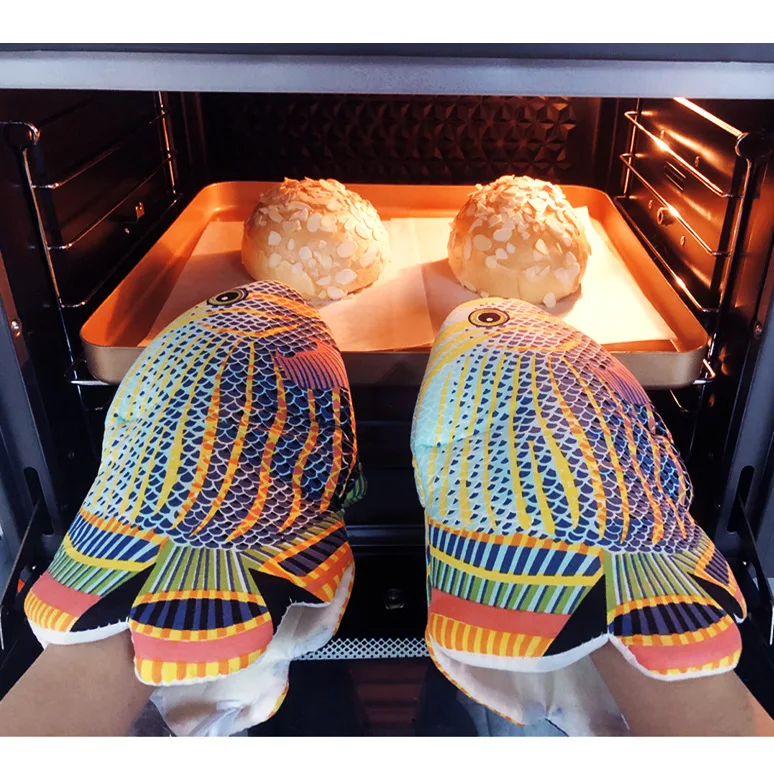 Kitchen Baking Gloves - 1 قطعة ، قفازات فرن القطن