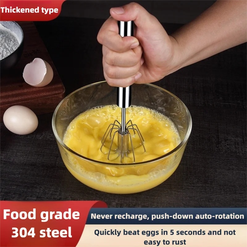 Kitchen Baking Mixer - خلاط بيض من الفولاذ المقاوم للصدأ،