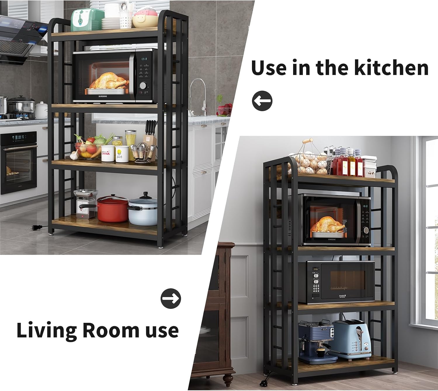 رف مطبخ من 4 طبقات مع منفذ طاق - مراجعة Kitchen Baker وسعره