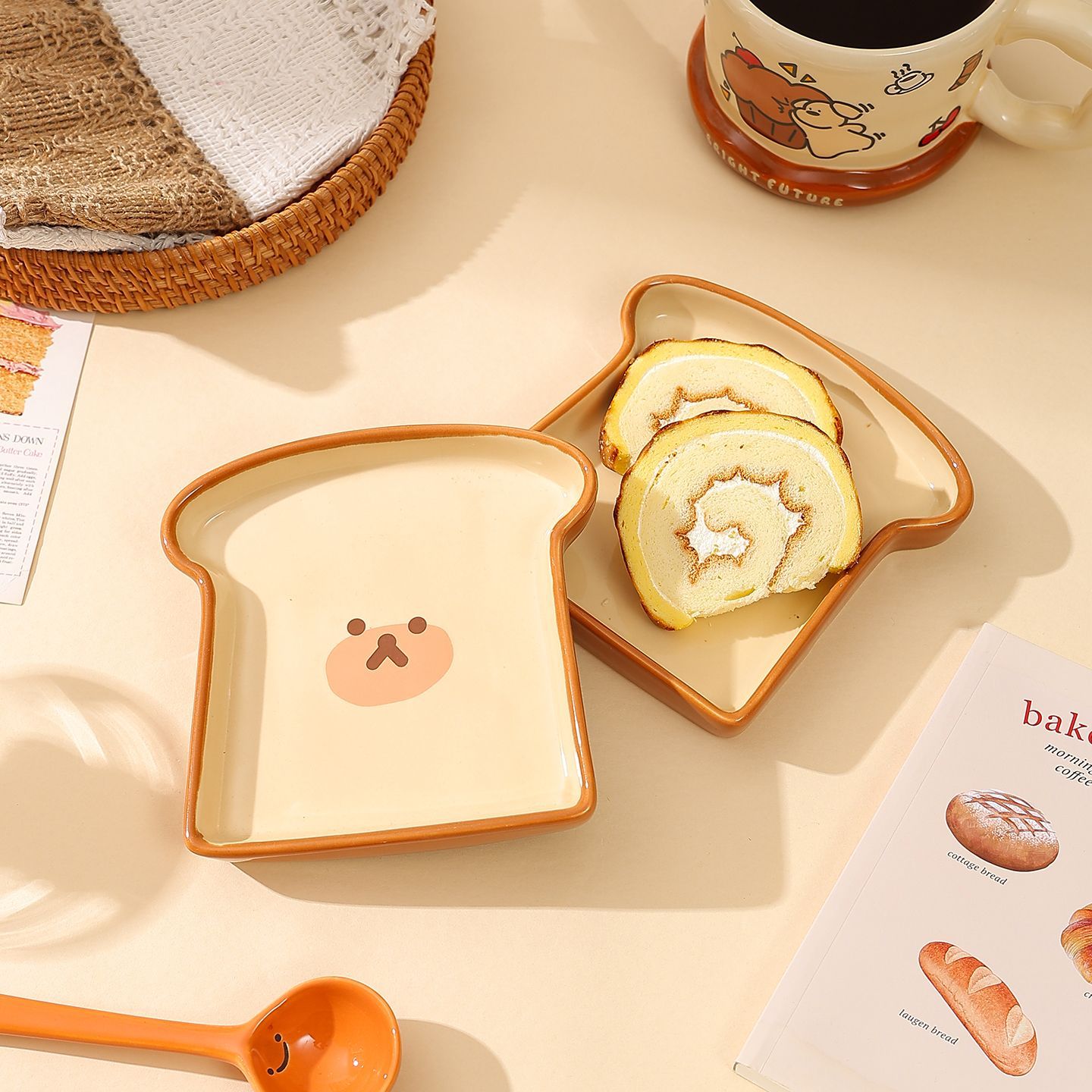 أطباق سيراميك على شكل خبز التو - مراجعة Kitchen Baking Dishes وسعره