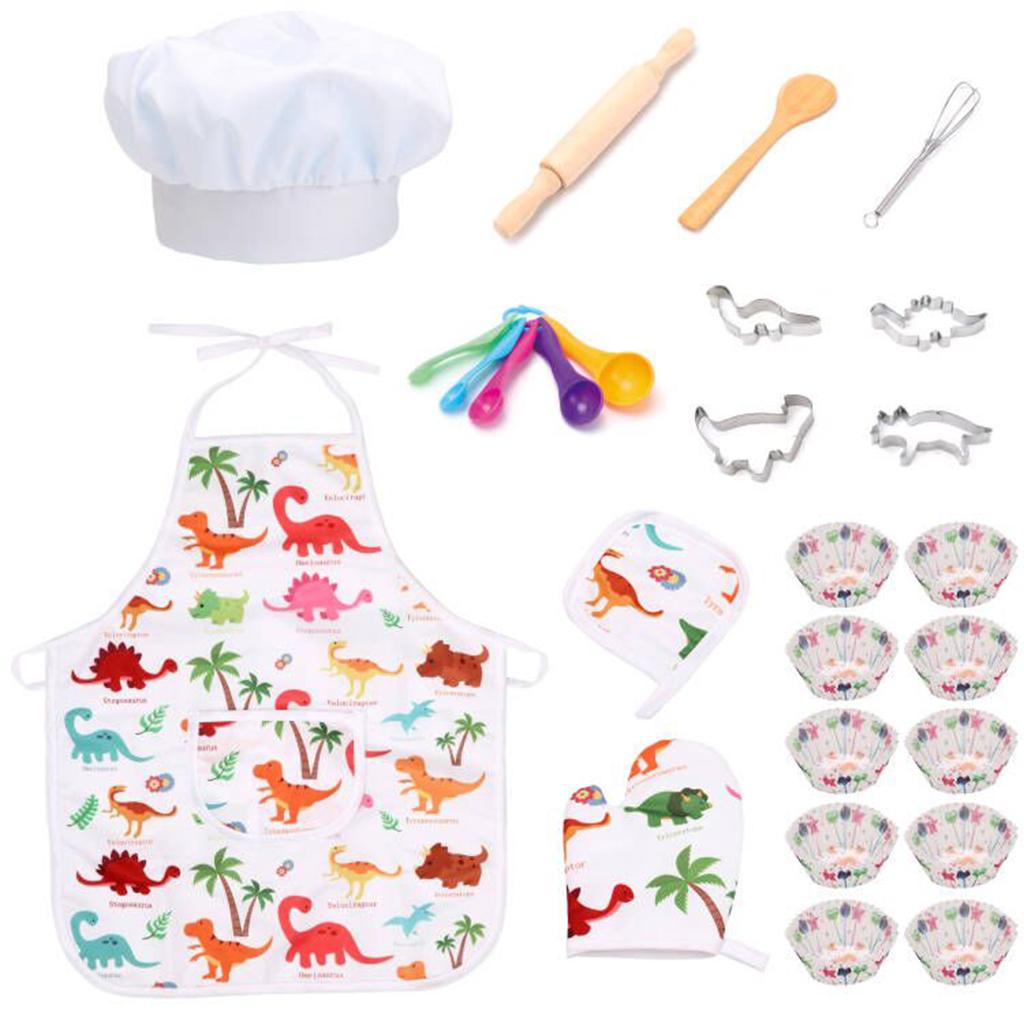 طقم زي طاهي للأطفال 25 قطعة لل - مراجعة Kitchen Kids Baking Set وسعره