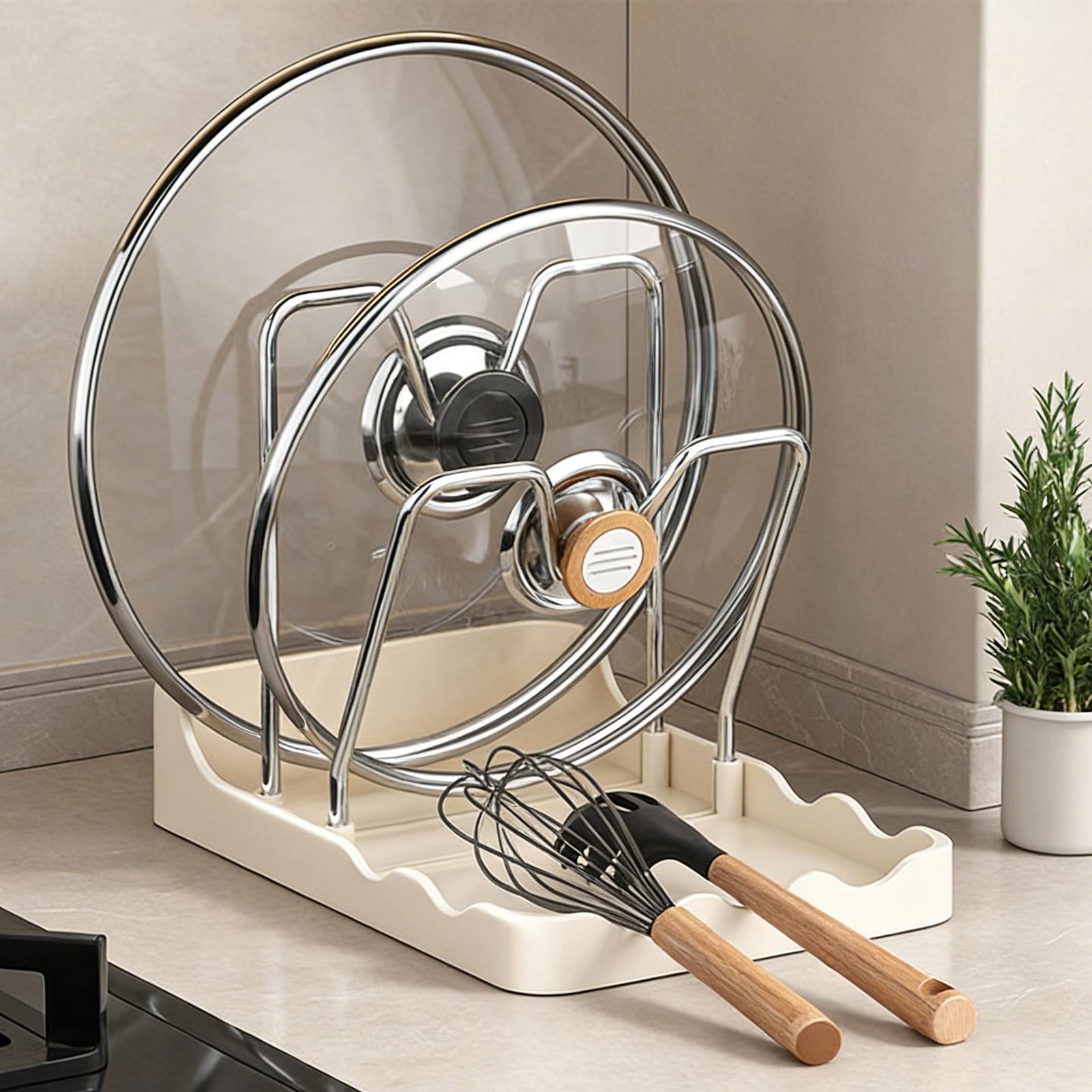 حامل أغطية الأواني العمودي مع  - مراجعة Kitchen Baking Pantry وسعره