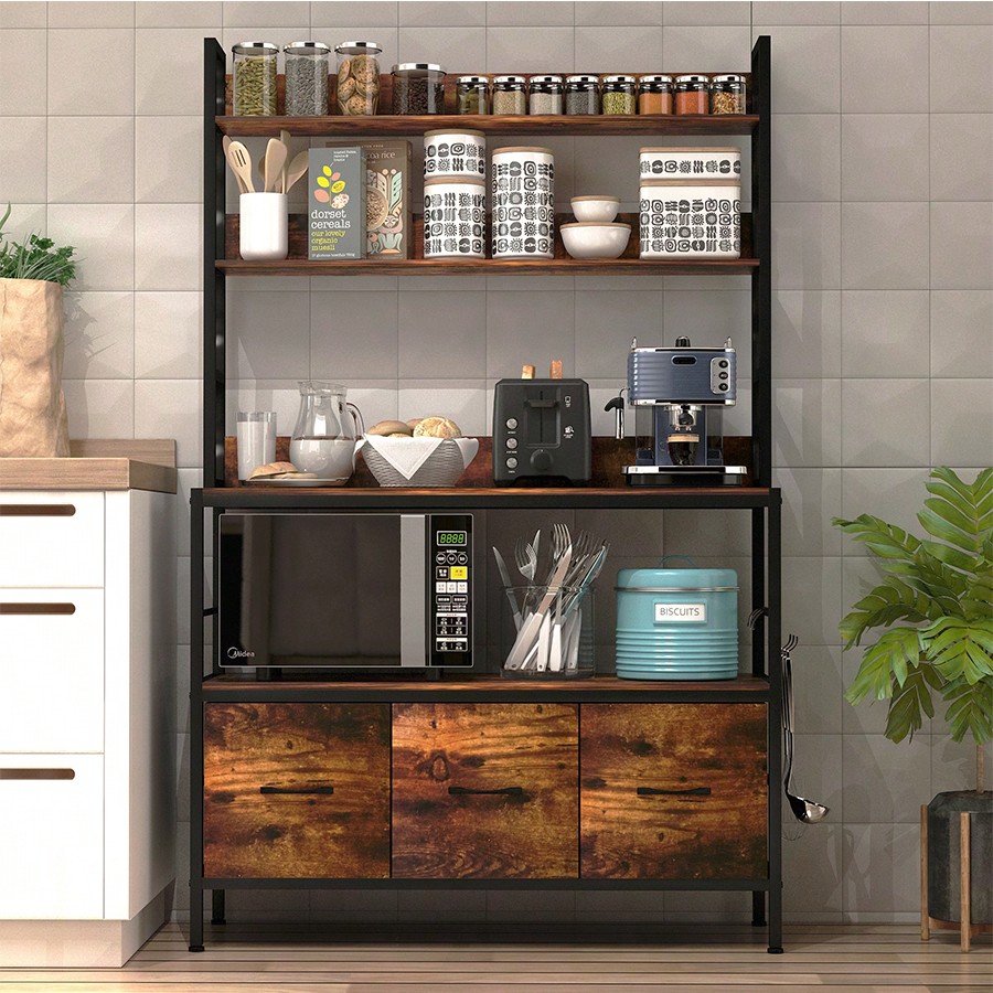 رف مطبخ للمخبوزات مع 3 سلال، ر - مراجعة Kitchen Baker وسعره