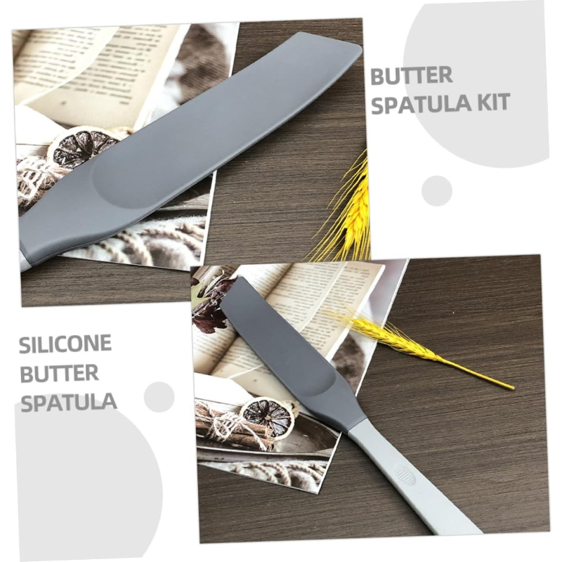 مكشطة سيليكون طويلة بقاعدة منح - مراجعة Dough Scraper Curved وسعره
