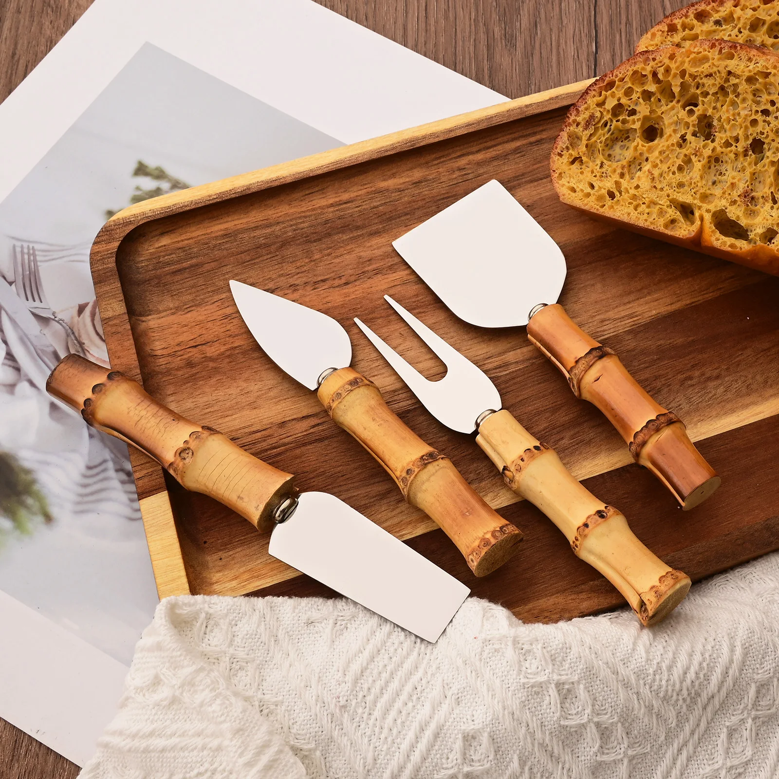 طقم سكاكين جبن 3/4/6/7 قطع بمق - مراجعة Kitchen Baking Utensil Set وسعره