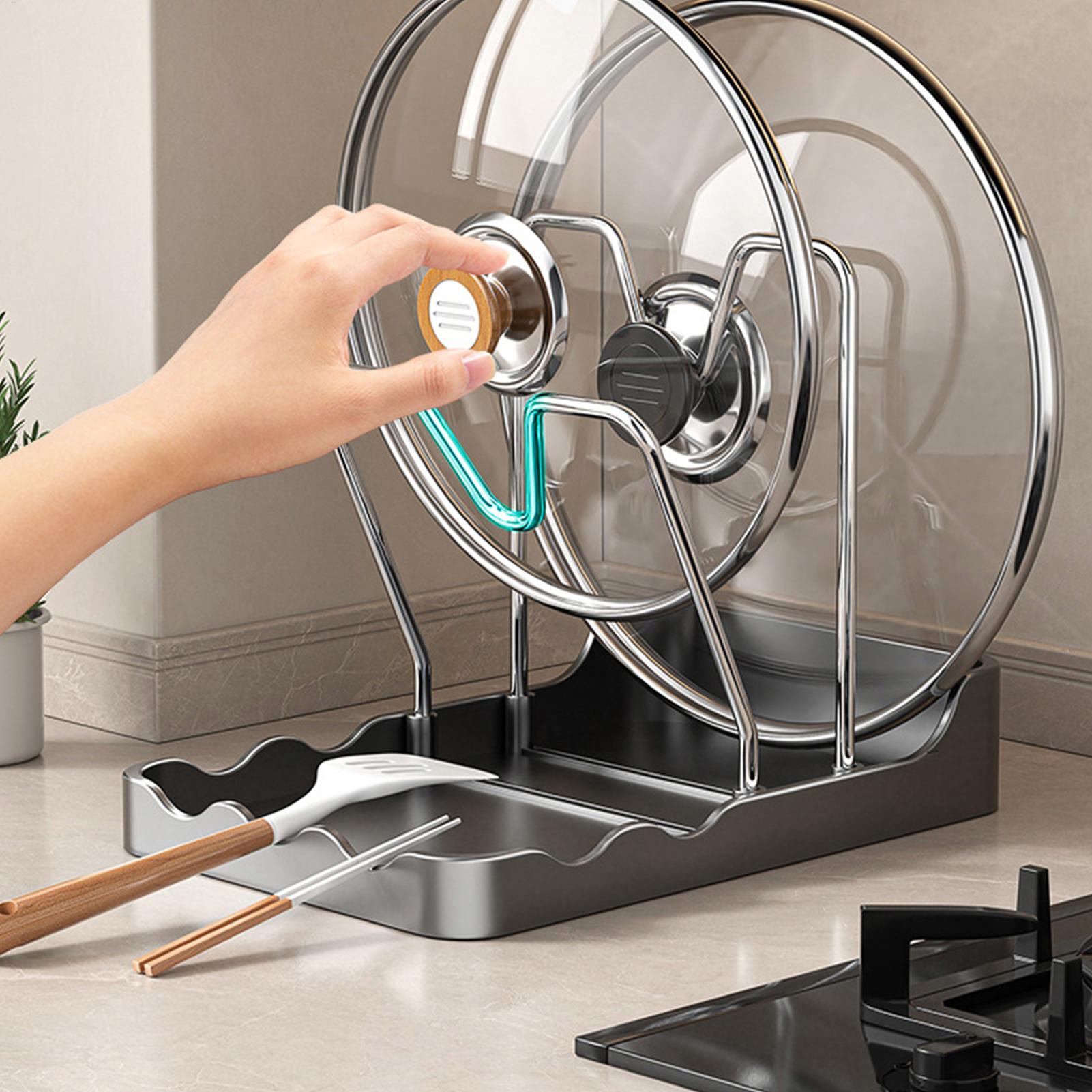 منظم أغطية الأواني، رف تخزين ع - مراجعة Kitchen Baking Pantry وسعره
