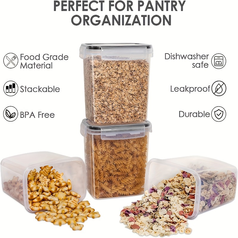 6 قطعة حاويات تخزين المواد الغ - مراجعة Kitchen Baking Pantry وسعره