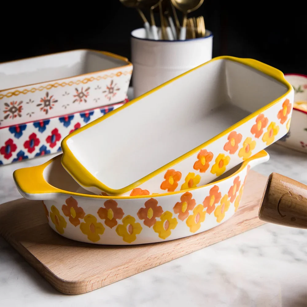 طبق خبز سيراميك تحميص لازانيا  - مراجعة Kitchen Baking Dishes وسعره