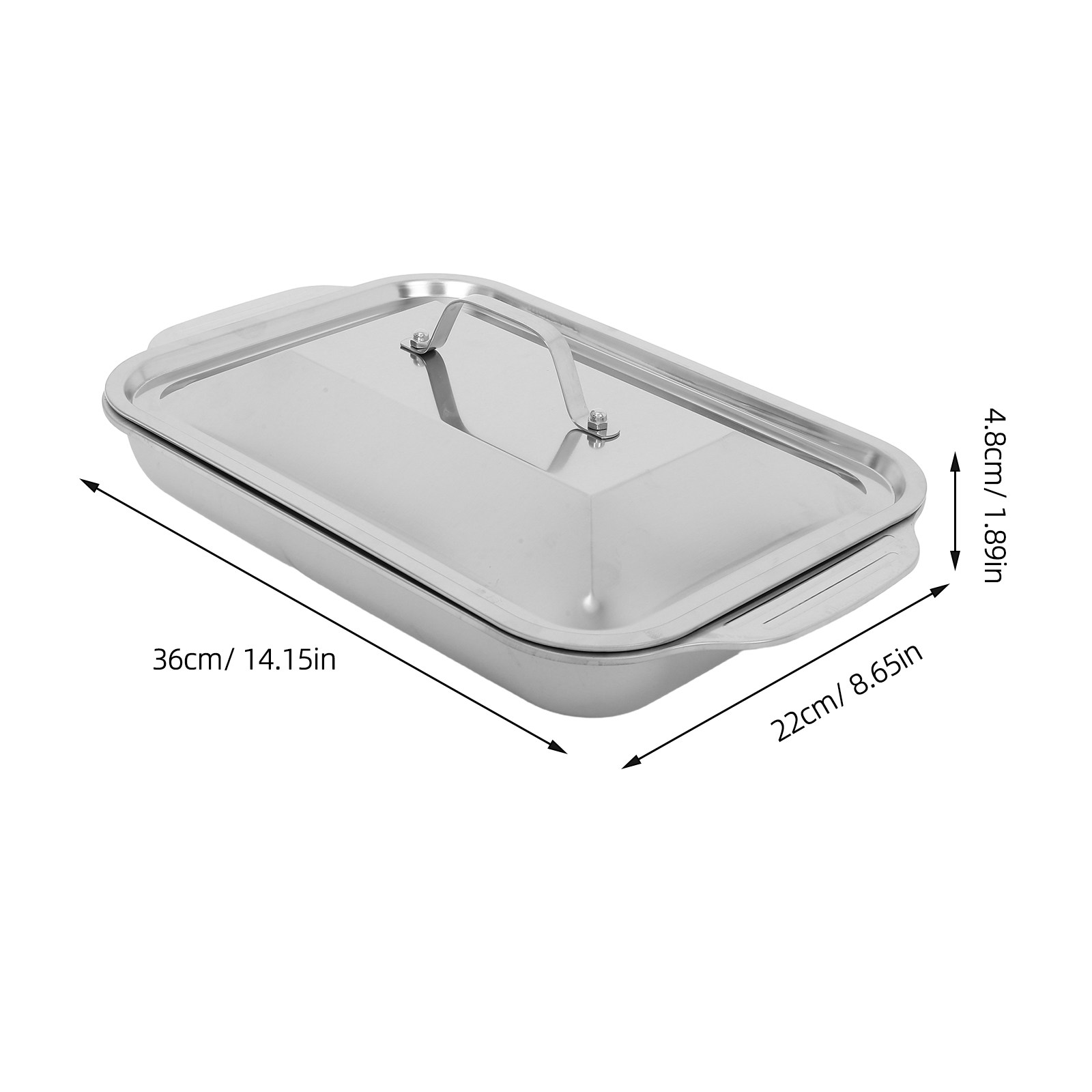 صينية شواء مستطيلة من الفولاذ  - مراجعة Kitchen Baking Dishes وسعره