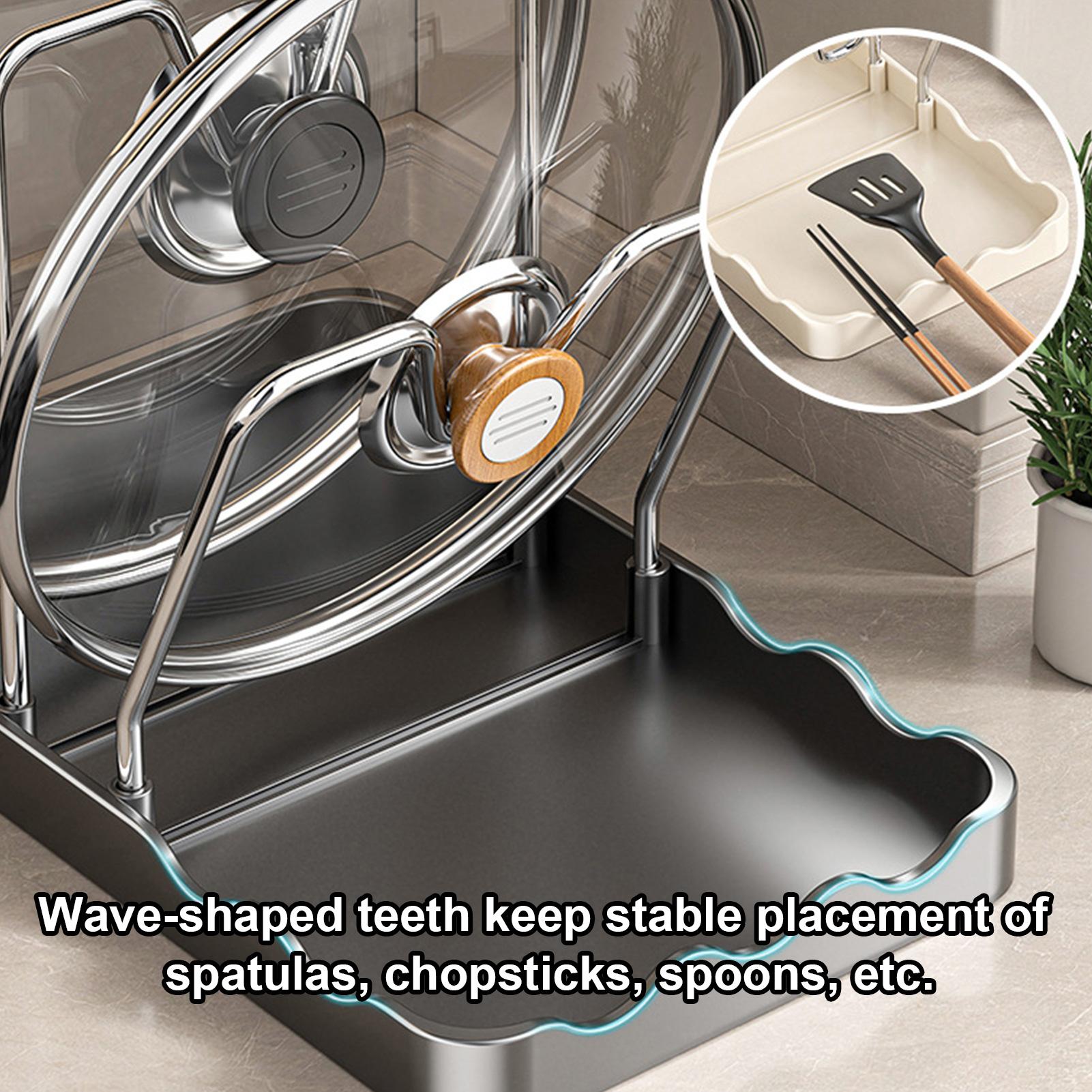وعاء غطاء حامل عمودي ملعقة تجف - مراجعة Kitchen Baking Pantry وسعره