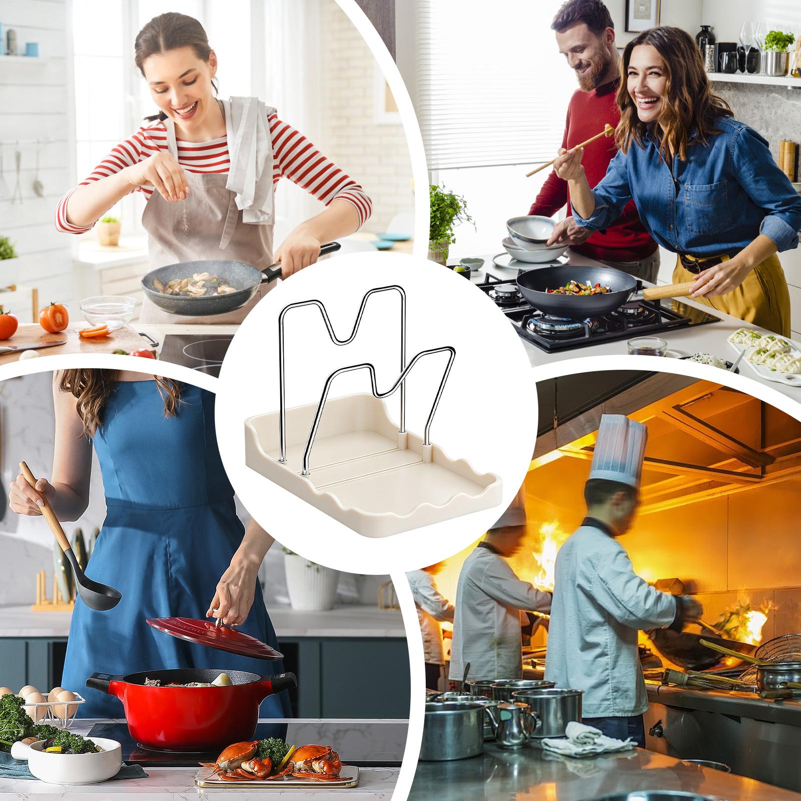 وعاء غطاء حامل عمودي ملعقة تجف - مراجعة Kitchen Baking Pantry وسعره