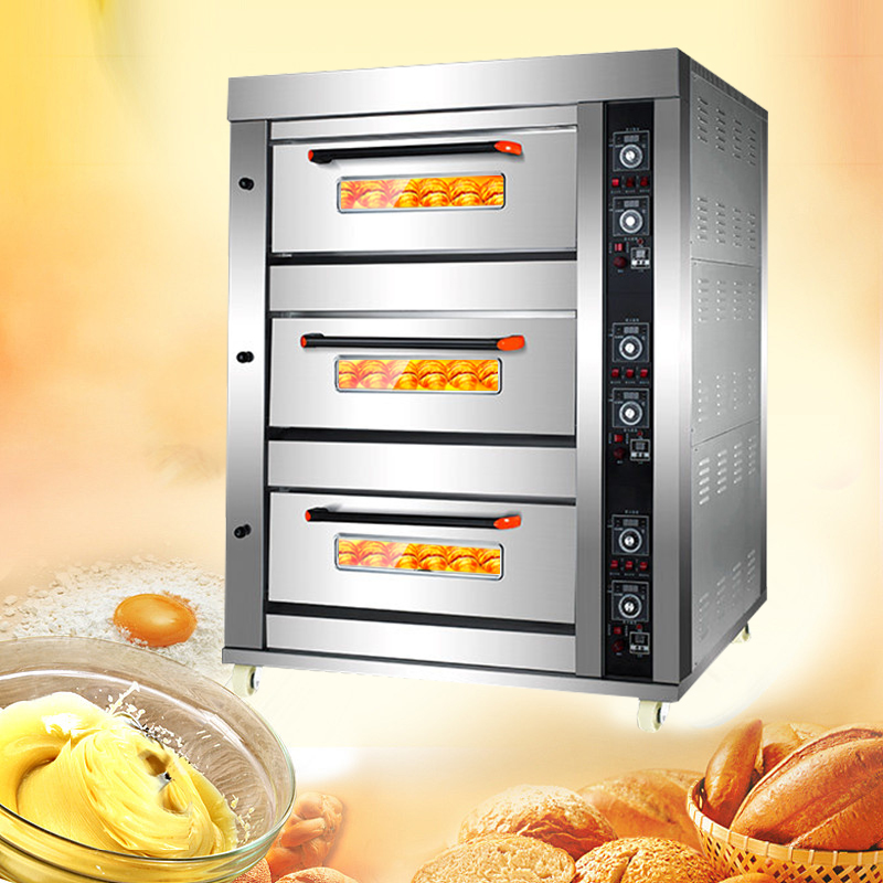 قوانغتشو 3 سطح السفينة 6 صواني - مراجعة Commercial Kitchen Baking Equipment وسعره