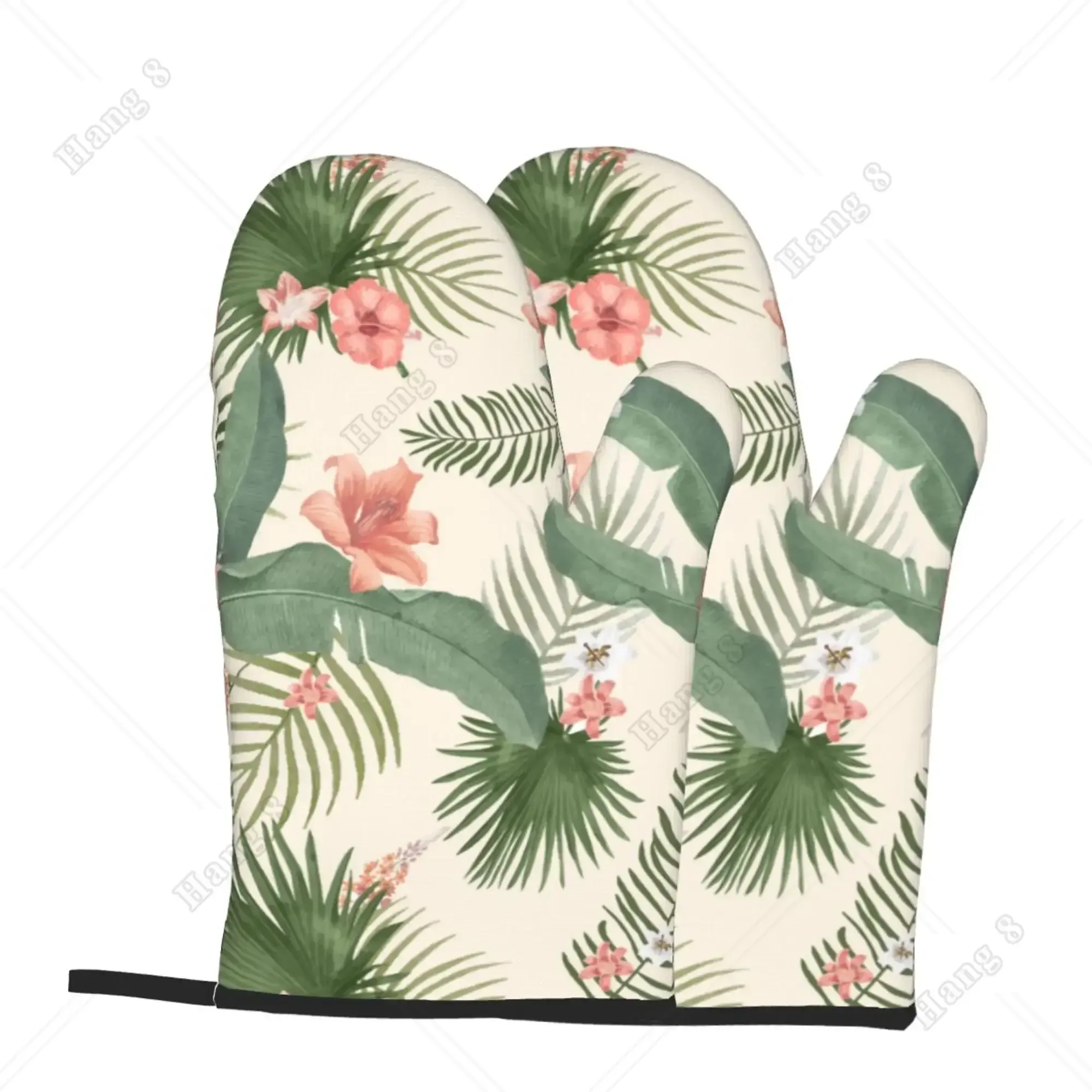 هاواي الكركديه الزهور قفازات ف - مراجعة Kitchen Baking Gloves وسعره