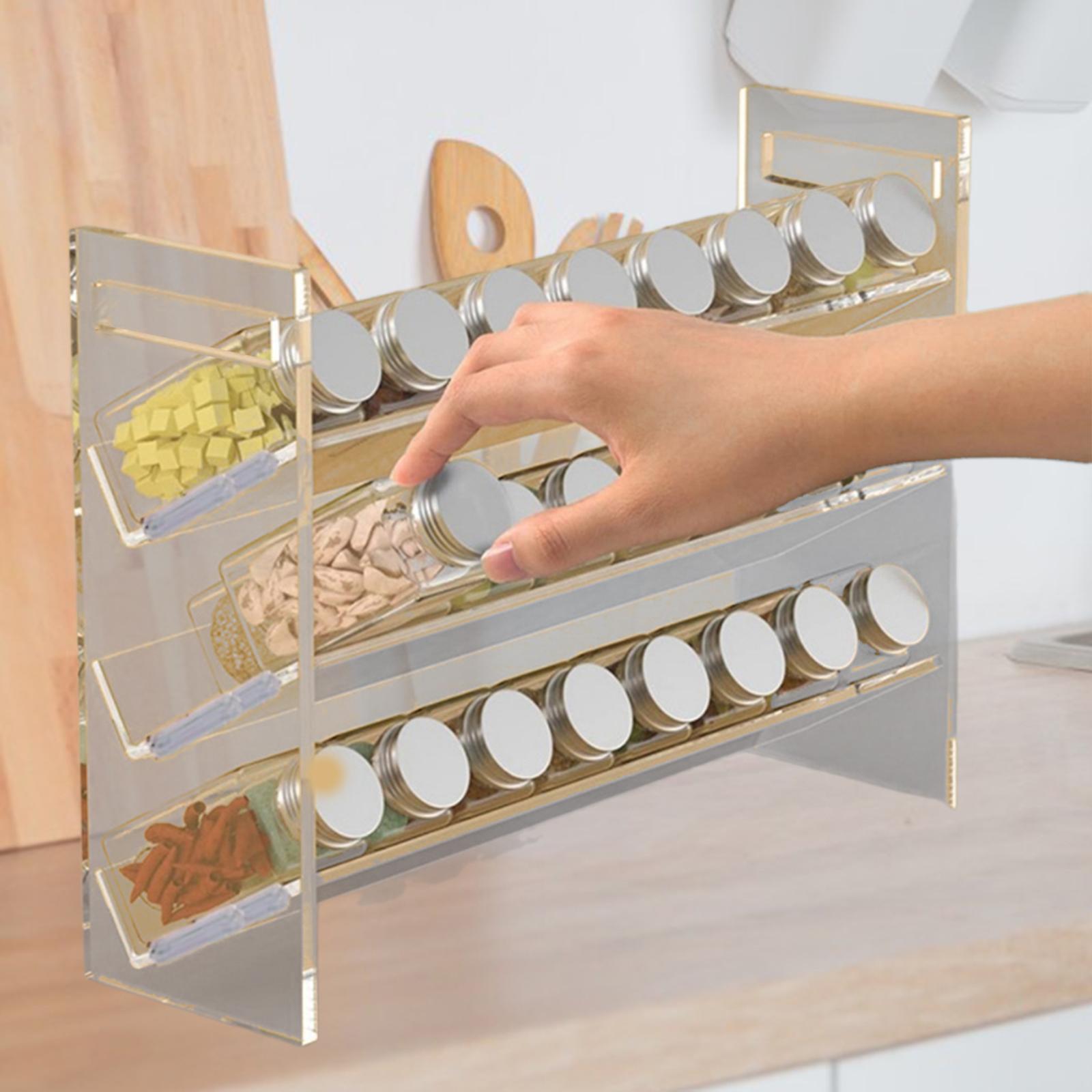 رف توابل أكريليك، رف حلويات، م - مراجعة Kitchen Baking Pantry وسعره