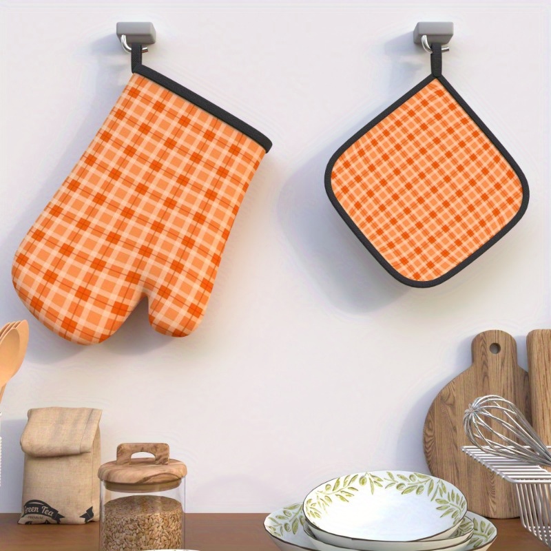 قطعتان من قفازات الفرن الشبكية - مراجعة Kitchen Baking Gloves وسعره
