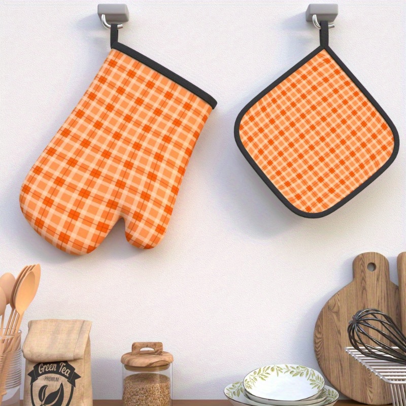 قطعتان من قفازات الفرن الشبكية - مراجعة Kitchen Baking Gloves وسعره