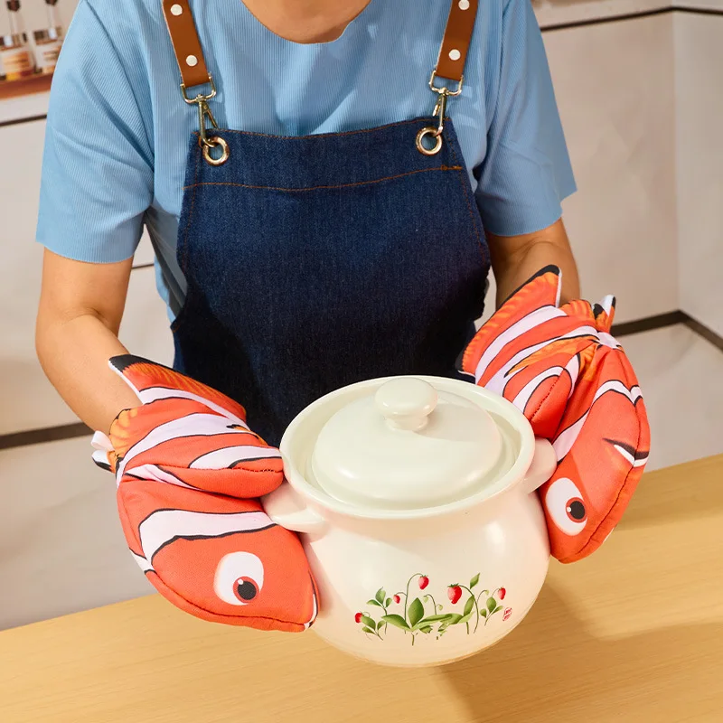 1 قطعة ، قفازات فرن القطن مقاو - مراجعة Kitchen Baking Gloves وسعره