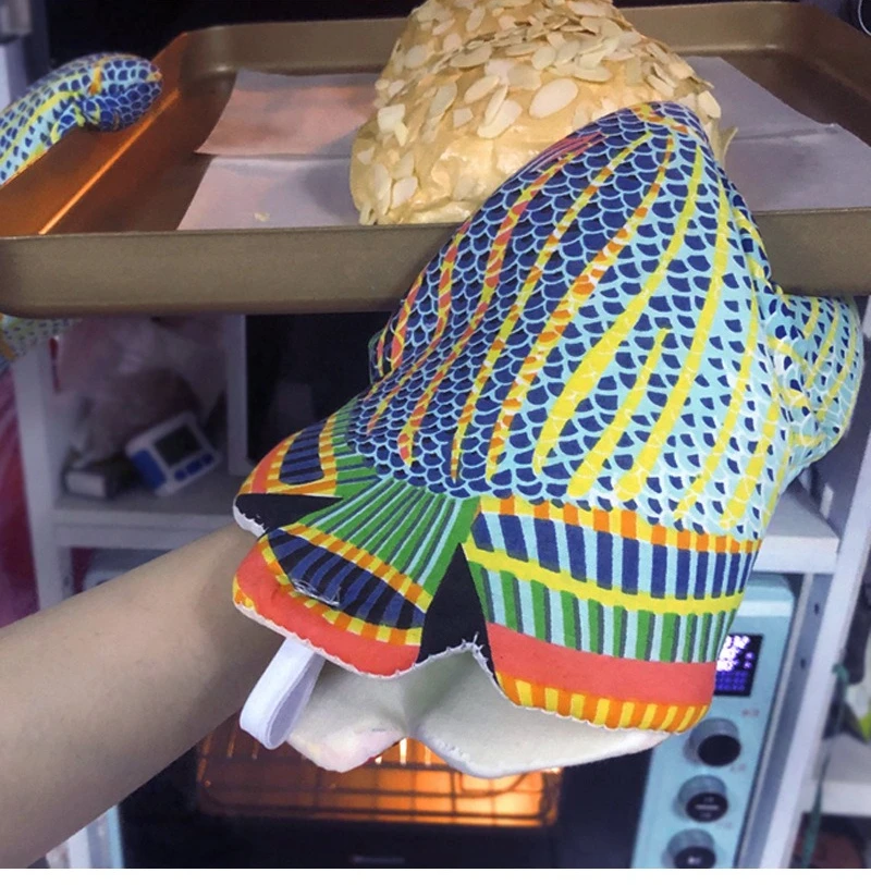 1 قطعة ، قفازات فرن القطن مقاو - مراجعة Kitchen Baking Gloves وسعره