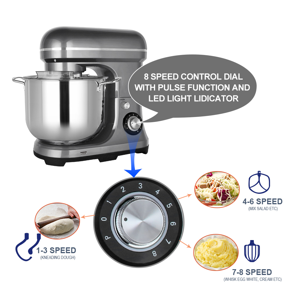 خلاط كهربائي قوي سعة 11 لتر بق - مراجعة Kitchen Baking Mixer وسعره