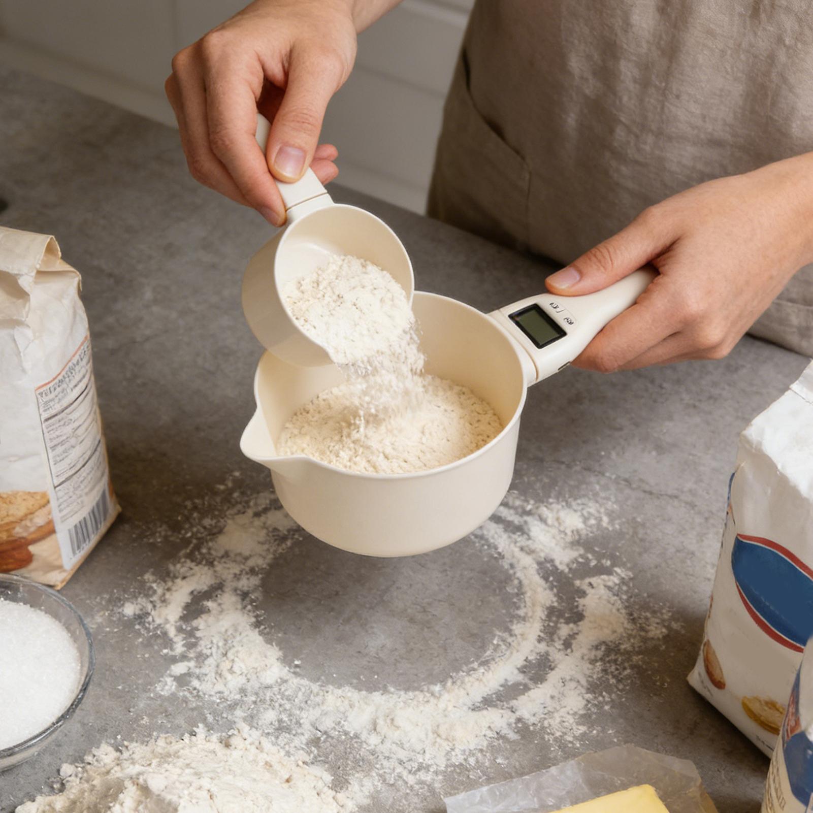 ملاعق قياس للمطبخ مع شاشة LCD، - مراجعة Kitchen Baker وسعره