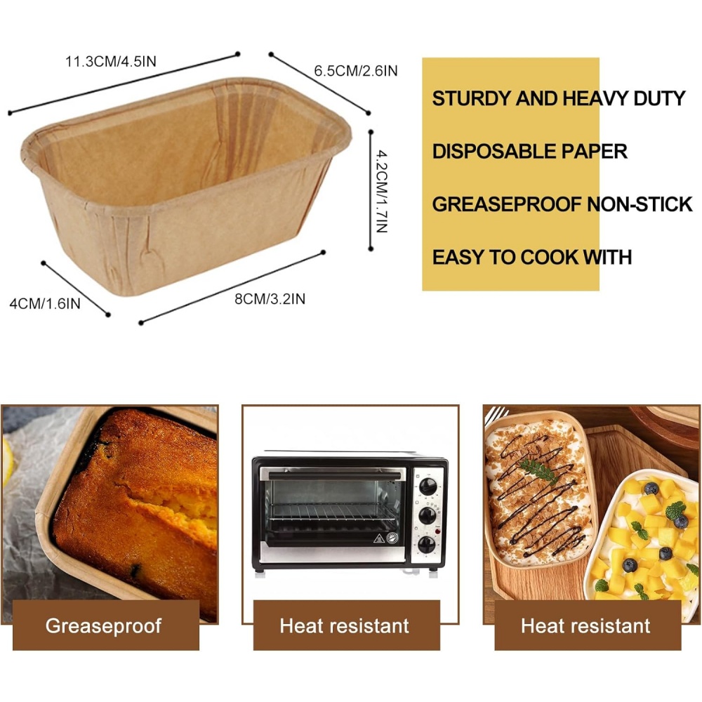 50 قطعة من قوالب الكيك للاستعم - مراجعة Kitchen Baking Dishes وسعره