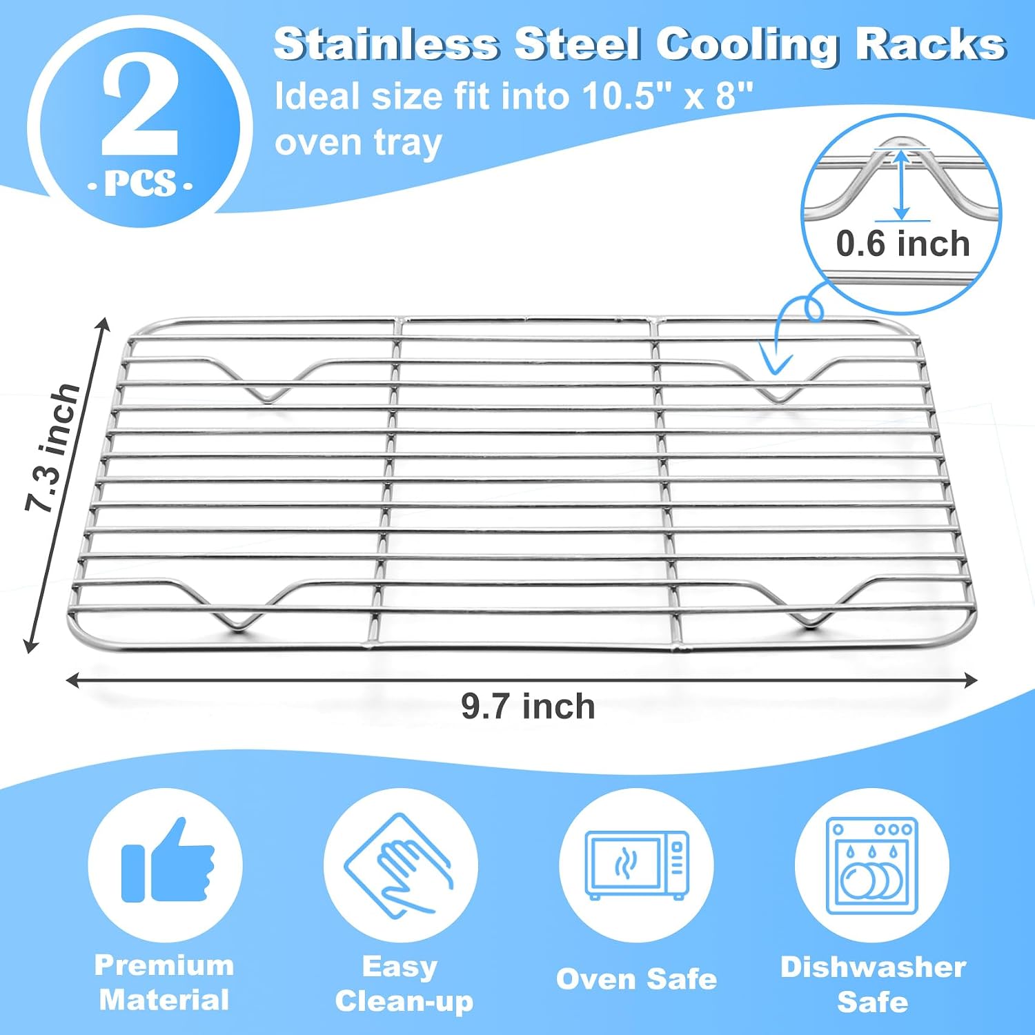 رفوف تبريد وخبز من P&P CHEF مق - مراجعة Cooling Rack Wire وسعره