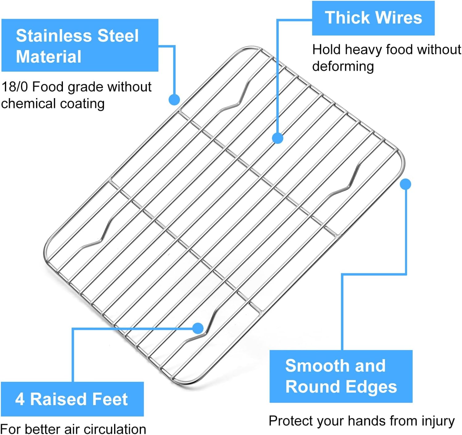 رفوف تبريد وخبز من P&P CHEF مق - مراجعة Cooling Rack Wire وسعره