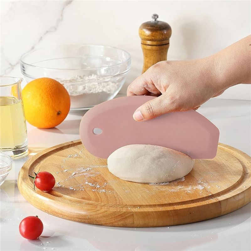 AEE2-وعاء سيليكون مكشطة مرنة ح - مراجعة Dough Scraper Curved وسعره